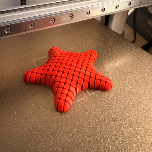 Articulated Starfish – Αρθρωτός Αστερίας "Touch & Feel" (3D Printed Fidget)