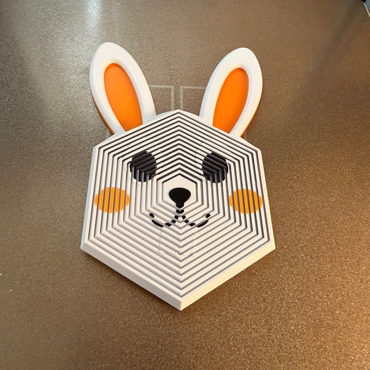 Bunny Rabbit Hexagon Fidget Toy – Το πιο Χαριτωμένο 3D Printed Παιχνίδι Αντιστρές!