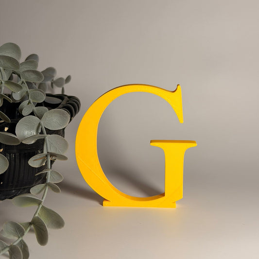 3D Διακοσμητικό Γράμμα G - Μέγεθος 10 εκ.– Times New Roman