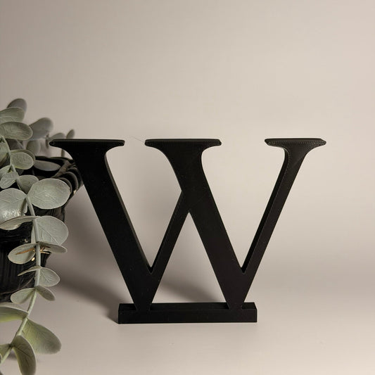 3D Διακοσμητικό Γράμμα W - Μέγεθος 10 εκ.– Times New Roman