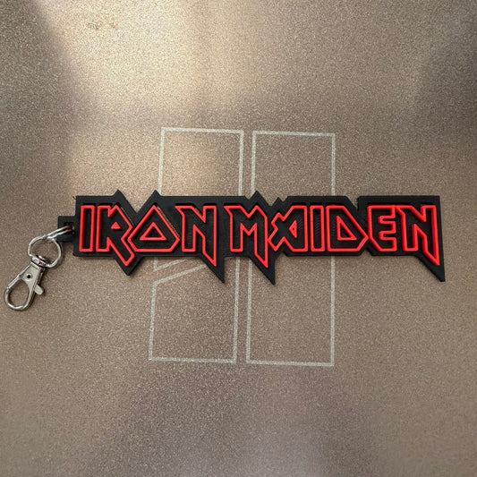 3D Printed Μπρελόκ Iron Maiden – Up the Irons για την τσάντα σου!
