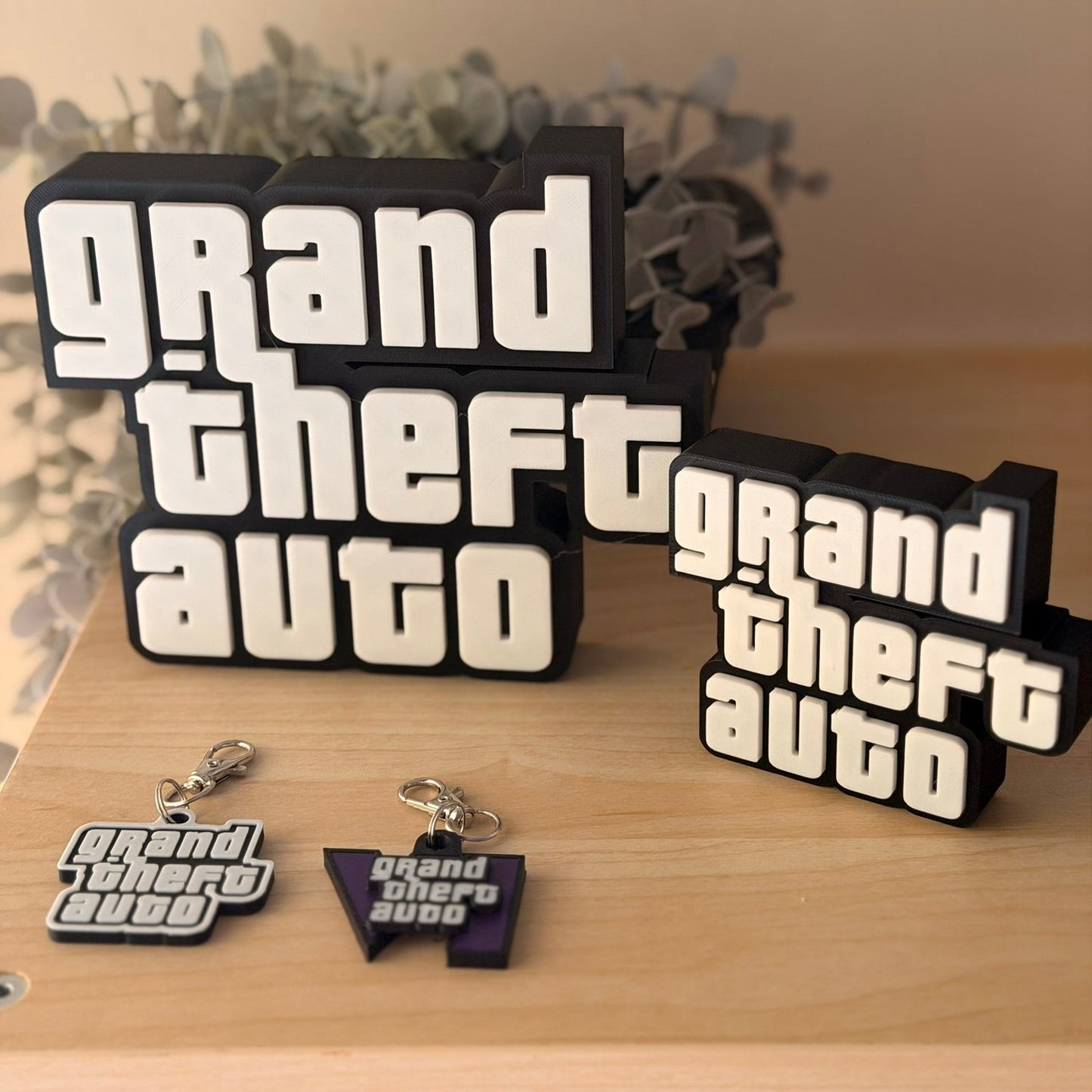 Grand Theft Auto (GTA) 3D Printed μπρελόκ