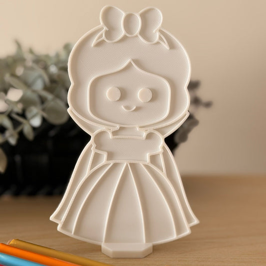 3D Printed Πάνελ για zωγραφική με stand- Χιονάτη
