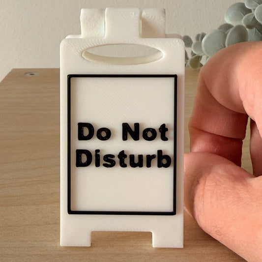 Mini 3D Printed Επιτραπέζια Πινακίδα Γραφείου "Do Not Disturb"