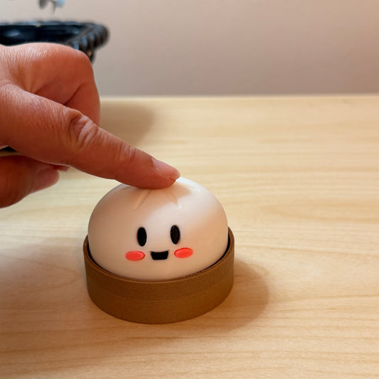 Squishy Dumpling Clicker Fidget Toy – Τρισδιάστατο Διακοσμητικό & Παιχνίδι Αντιστρές