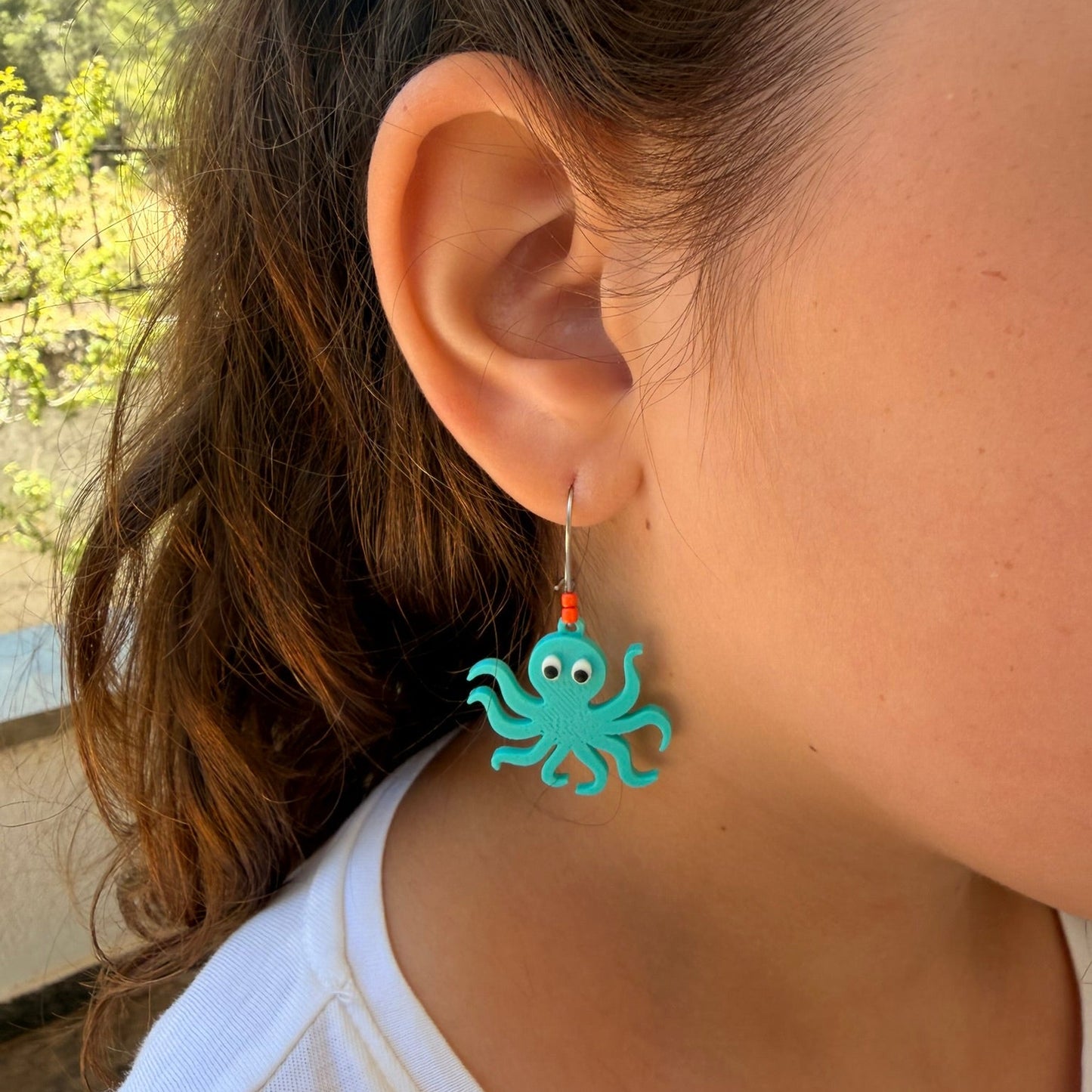 3D Printed Σκουλαρίκια "Χταποδάκι"