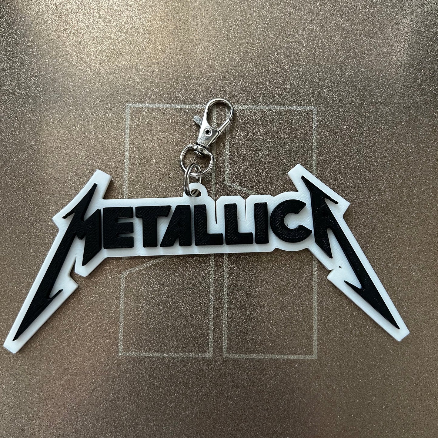 3D Printed Μπρελόκ Metallica – Heavy Metal Style για την τσάντα σου