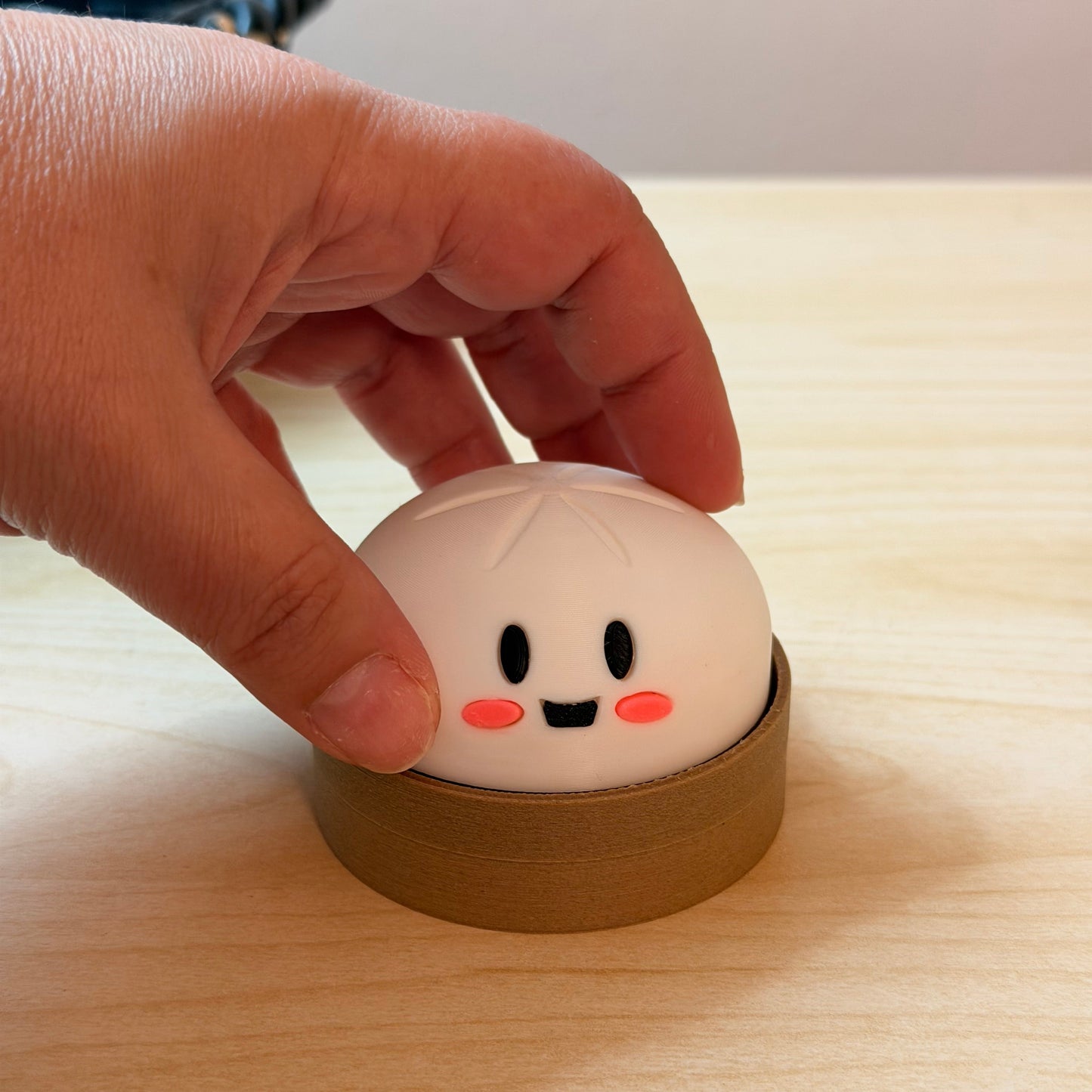 Squishy Dumpling Clicker Fidget Toy – Τρισδιάστατο Διακοσμητικό & Παιχνίδι Αντιστρές