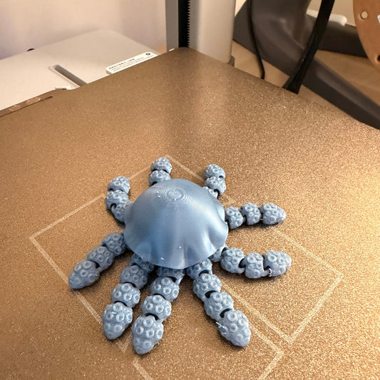 Flexi Jellyfish – Αρθρωτή Τσούχτρα "Zen" (3D Printed Art & Fidget)