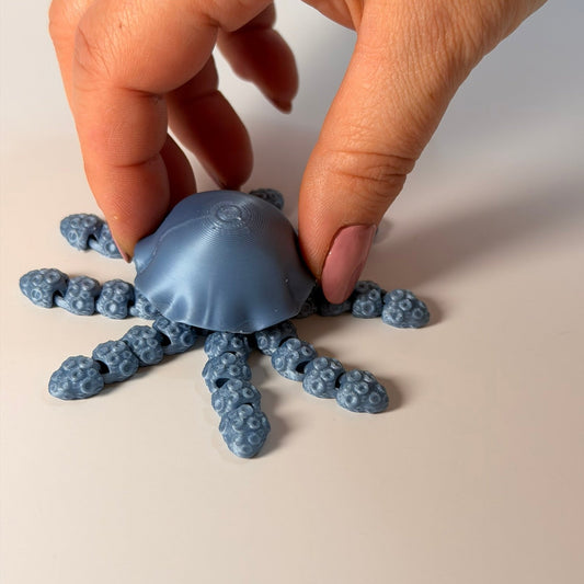 Flexi Jellyfish – Αρθρωτή Τσούχτρα "Zen" (3D Printed Art & Fidget)