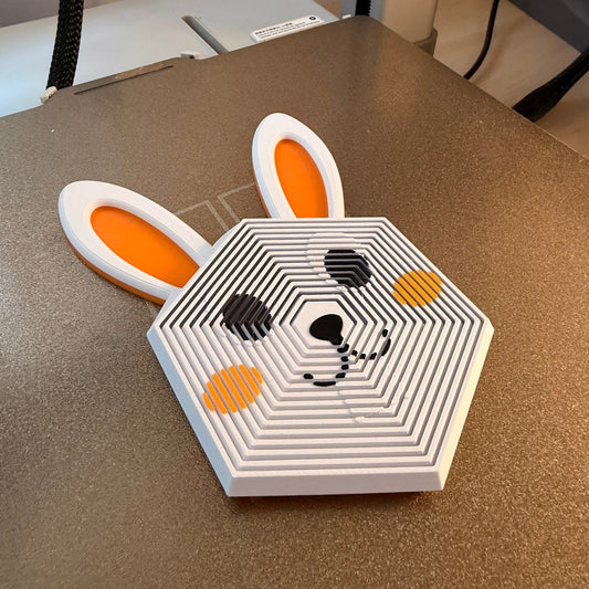 Bunny Rabbit Hexagon Fidget Toy – Το πιο Χαριτωμένο 3D Printed Παιχνίδι Αντιστρές!