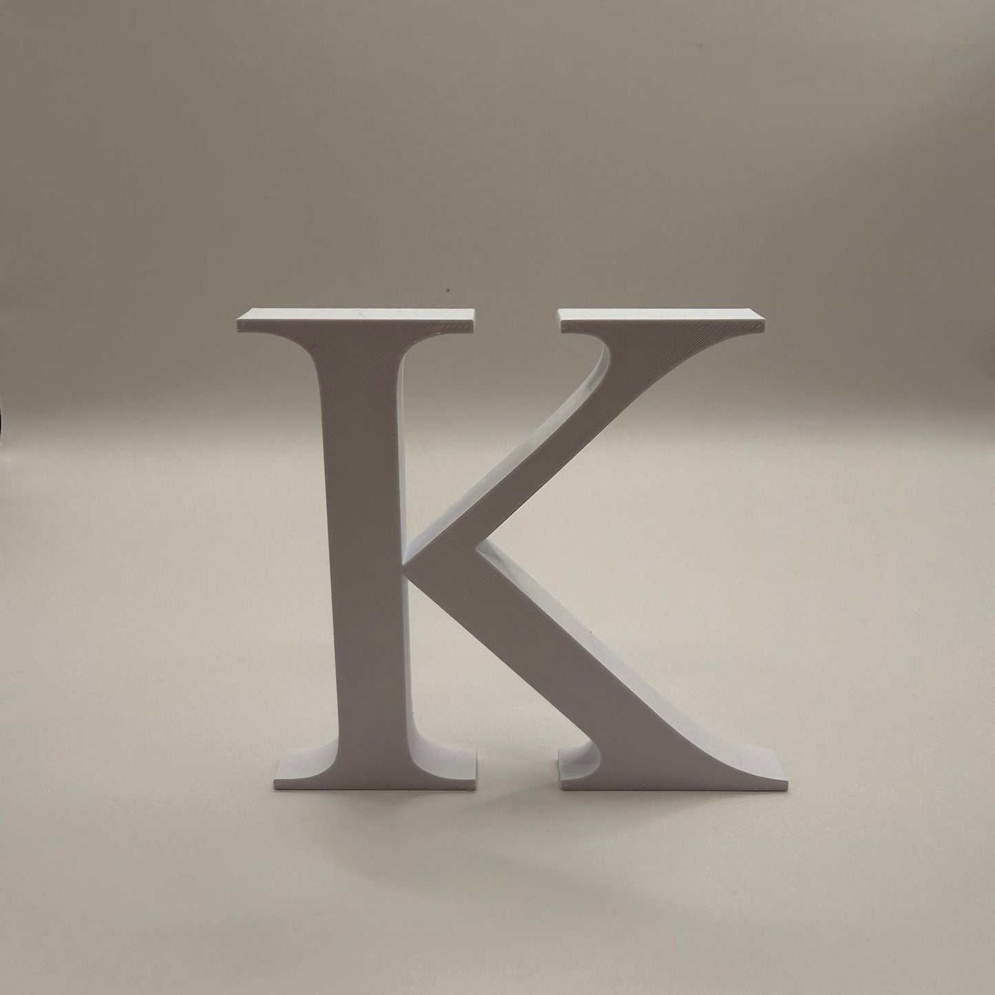 3D Διακοσμητικό Γράμμα Κ - Μεγέθη: 10-15-20 εκ.– Times New Roman