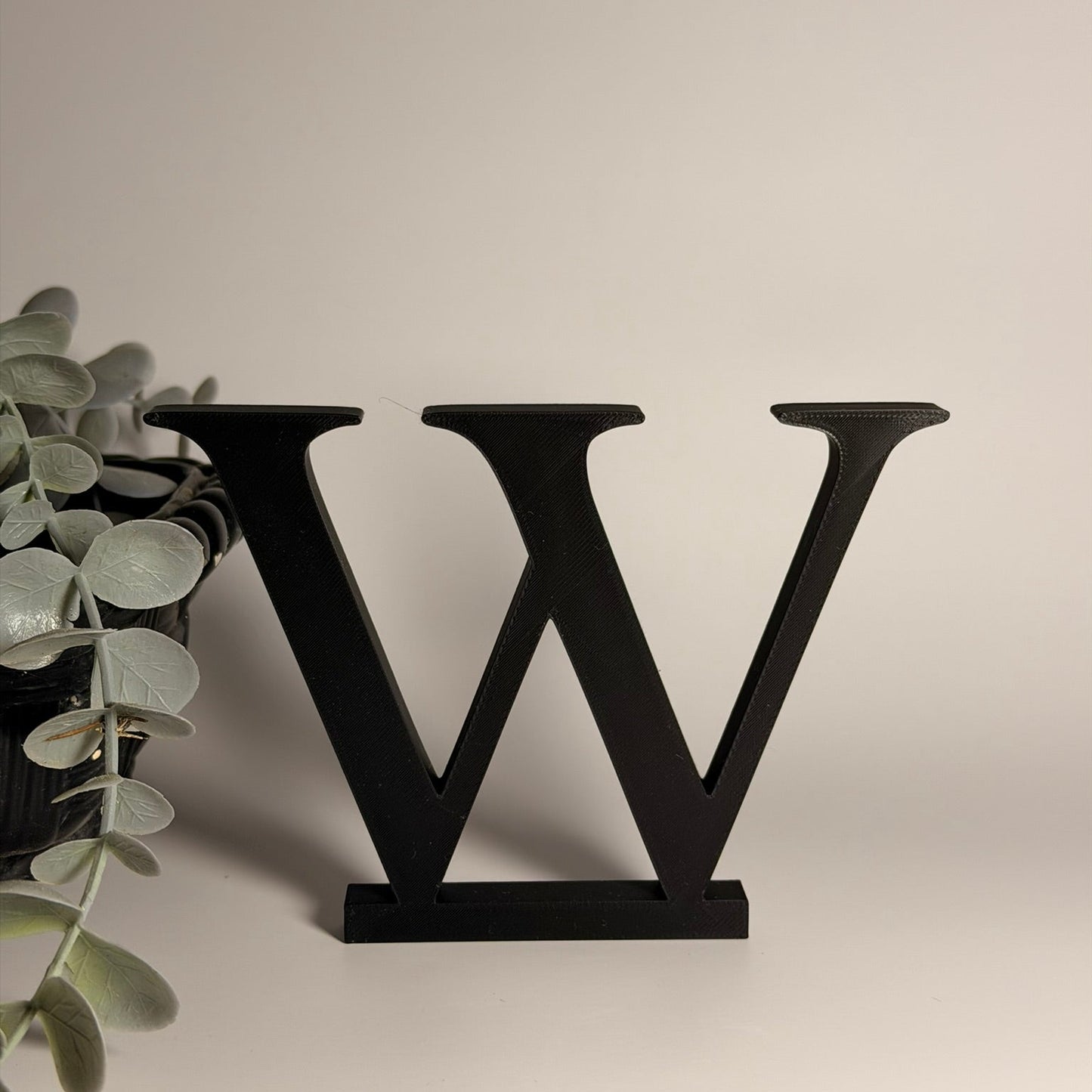 3D Διακοσμητικό Γράμμα W - Μέγεθος 10 εκ.– Times New Roman