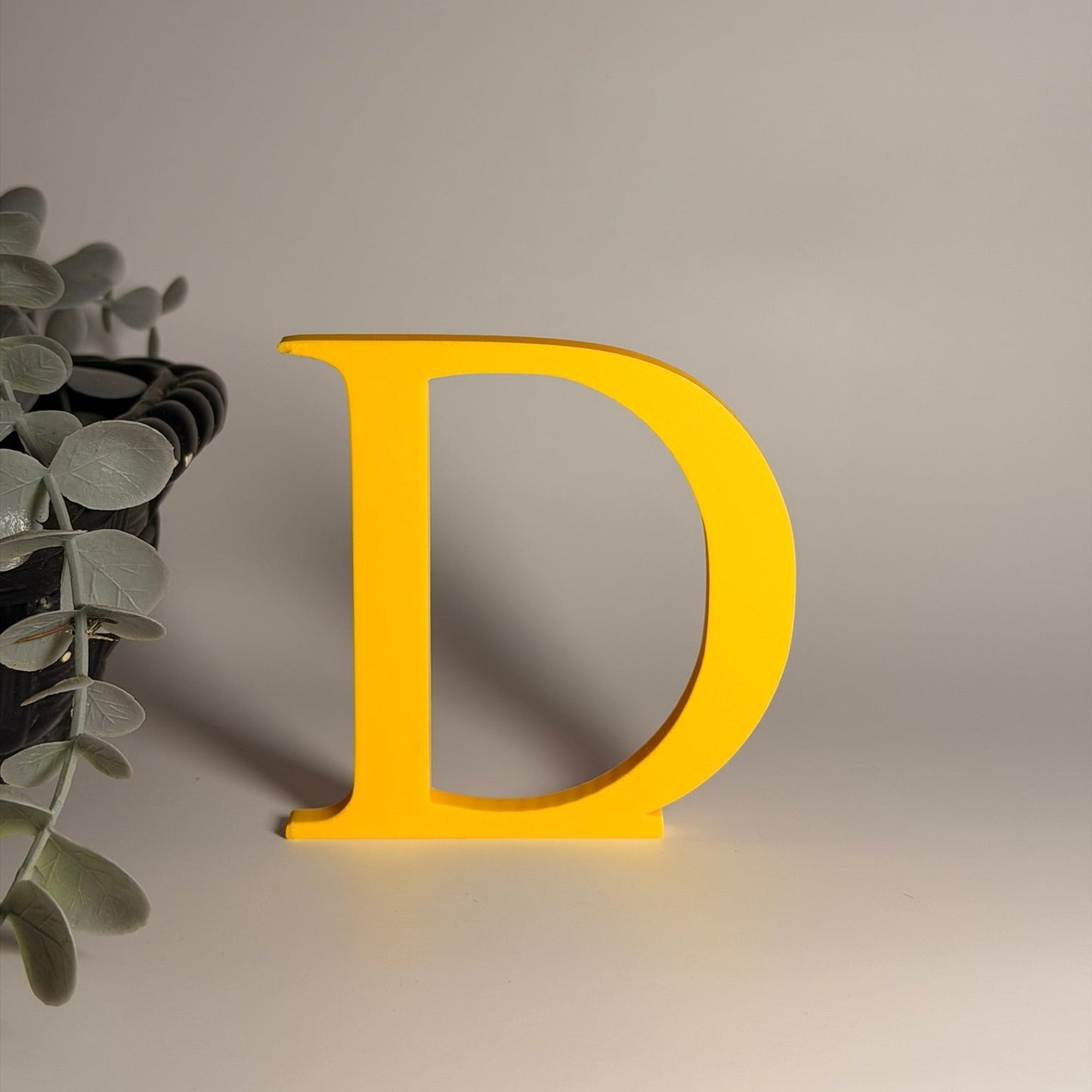3D Διακοσμητικό Γράμμα D - Μέγεθος 10 εκ.– Times New Roman
