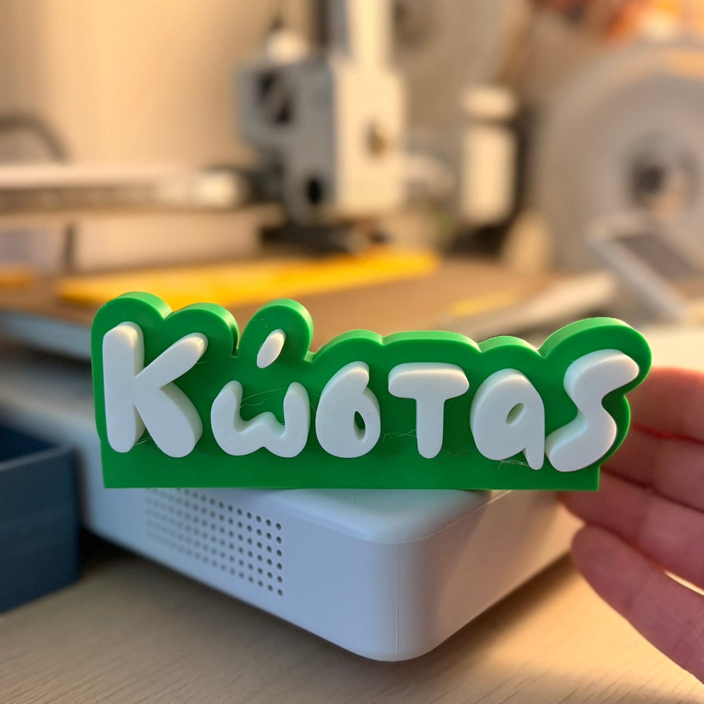 3D Printed Custom Επιγραφή Ονόματος LePeticCochon Font 15 εκ.