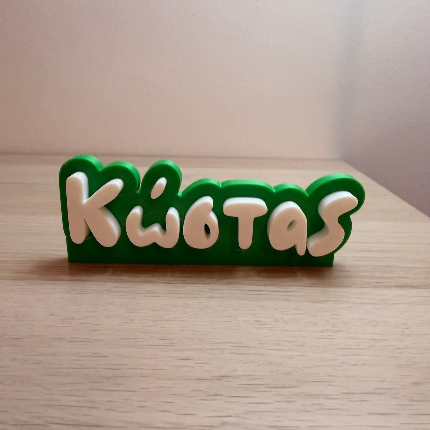 3D Printed Custom Επιγραφή Ονόματος LePeticCochon Font 15 εκ.