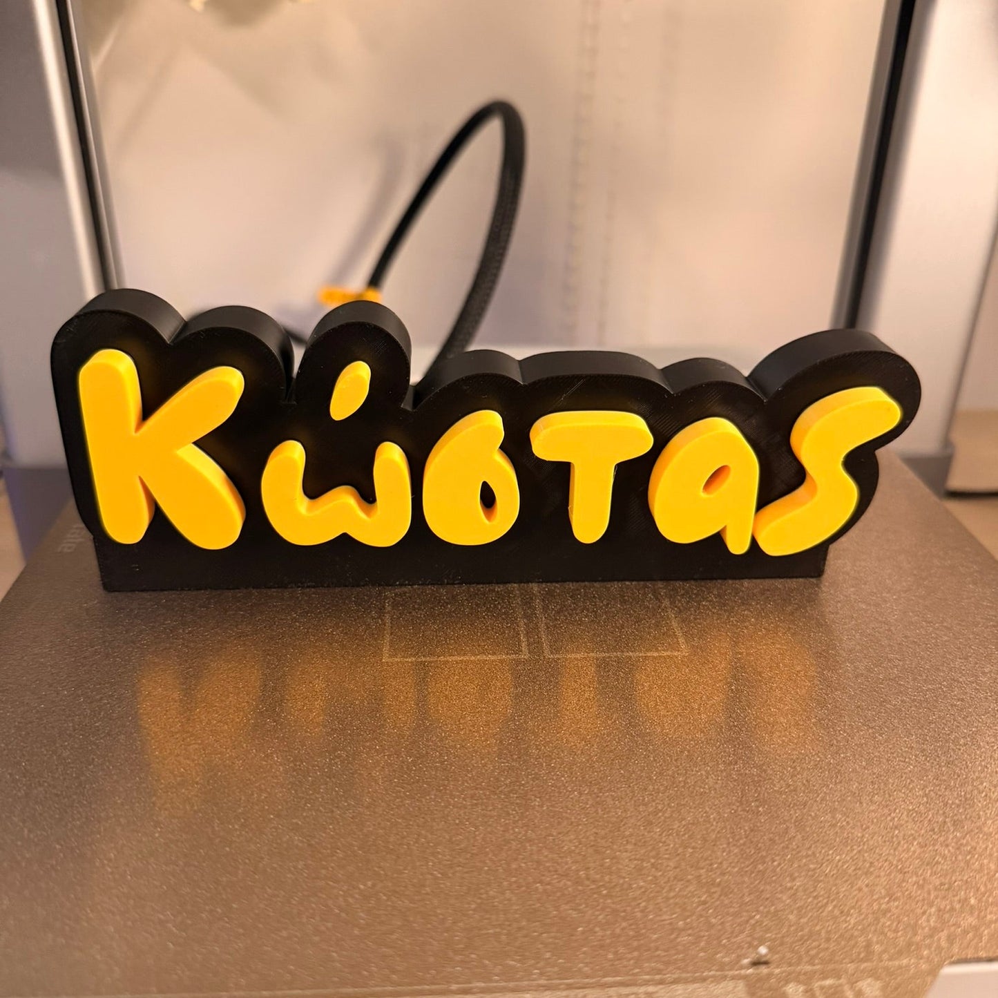 3D Printed Custom Επιγραφή Ονόματος LePeticCochon Font 20 εκ.