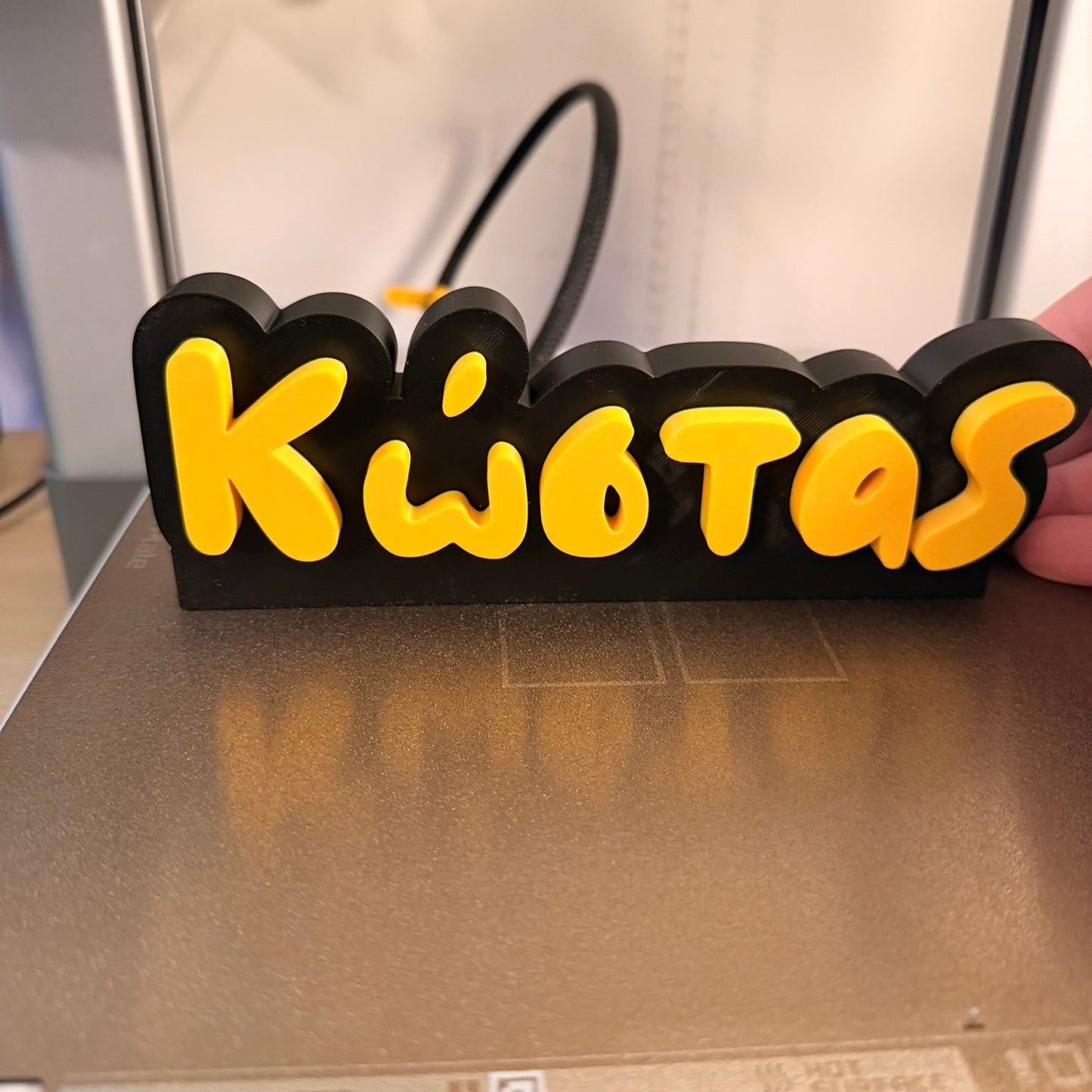 3D Printed Custom Επιγραφή Ονόματος LePeticCochon Font 20 εκ.