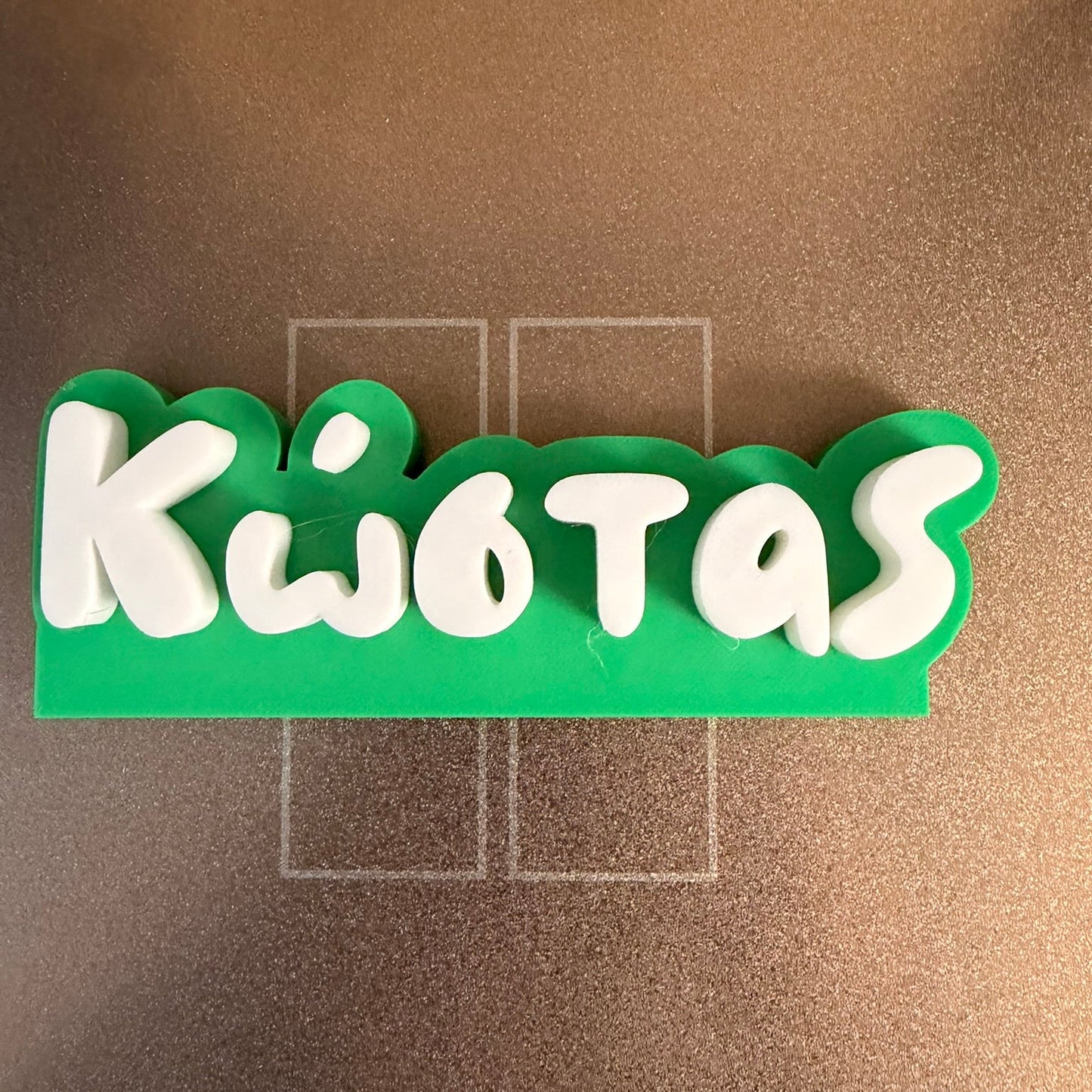 3D Printed Custom Επιγραφή Ονόματος LePeticCochon Font 15 εκ.