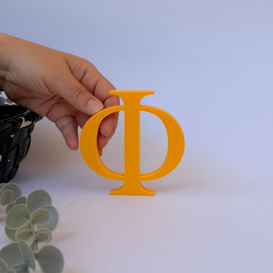 3D Διακοσμητικό Γράμμα Φ - Μέγεθος 10 εκ.– Times New Roman