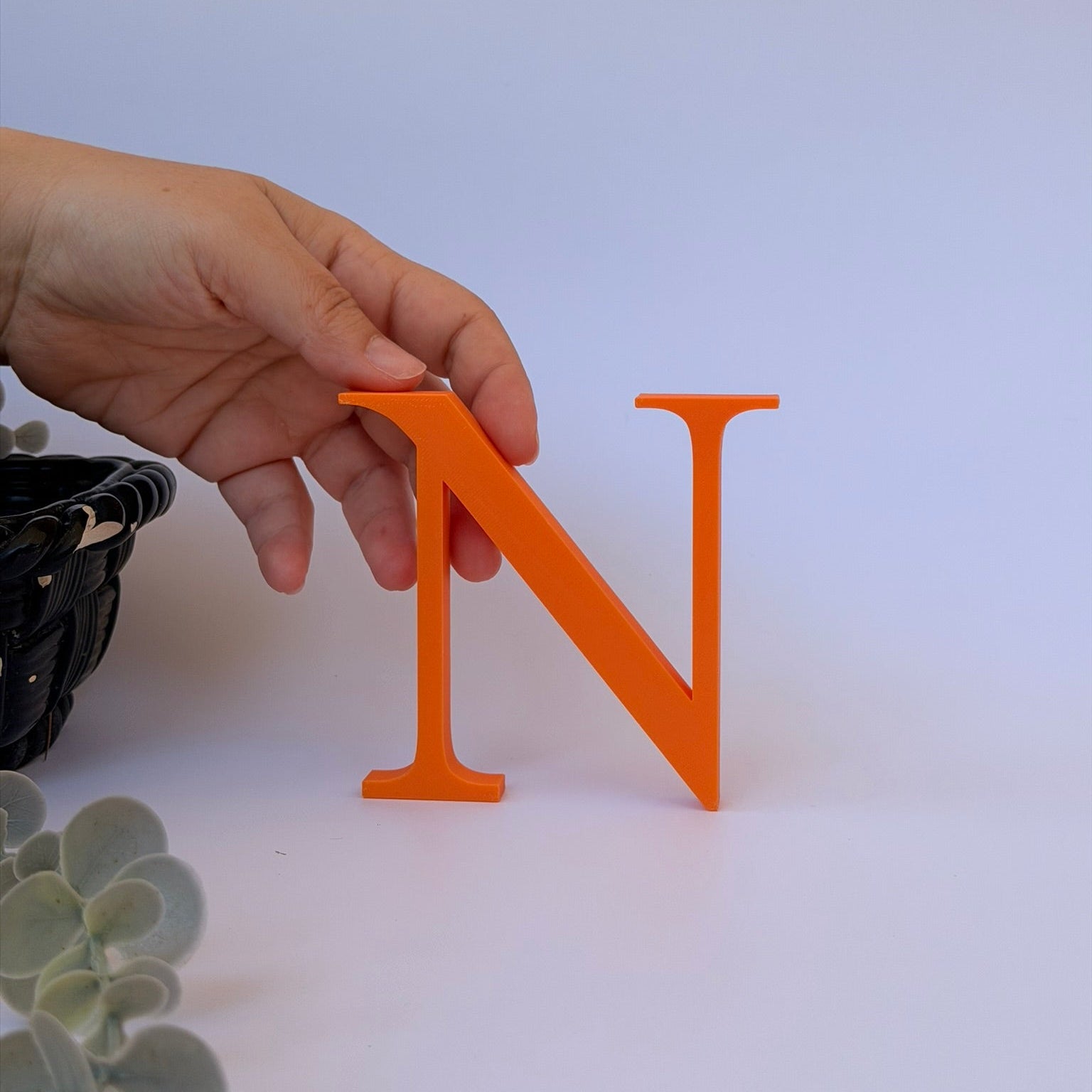3D Διακοσμητικό Γράμμα Ν - Μέγεθος 10 εκ.– Times New Roman