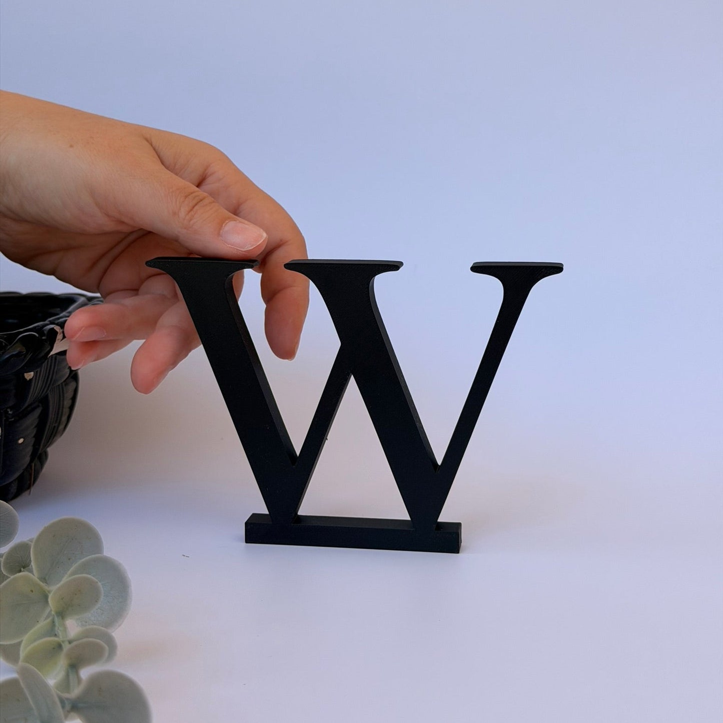 3D Διακοσμητικό Γράμμα W - Μέγεθος 10 εκ.– Times New Roman