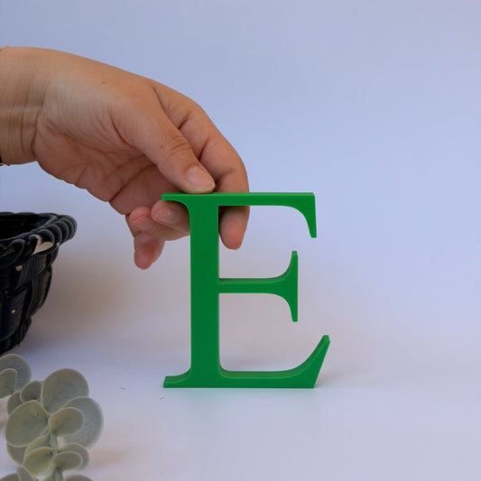 3D Διακοσμητικό Γράμμα Ε - Μέγεθος 10 εκ.– Times New Roman