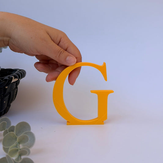 3D Διακοσμητικό Γράμμα G - Μέγεθος 10 εκ.– Times New Roman