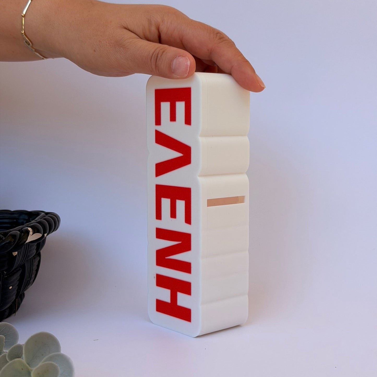 3D Printed Προσωποποιημένος Κουμπαράς με Όνομα