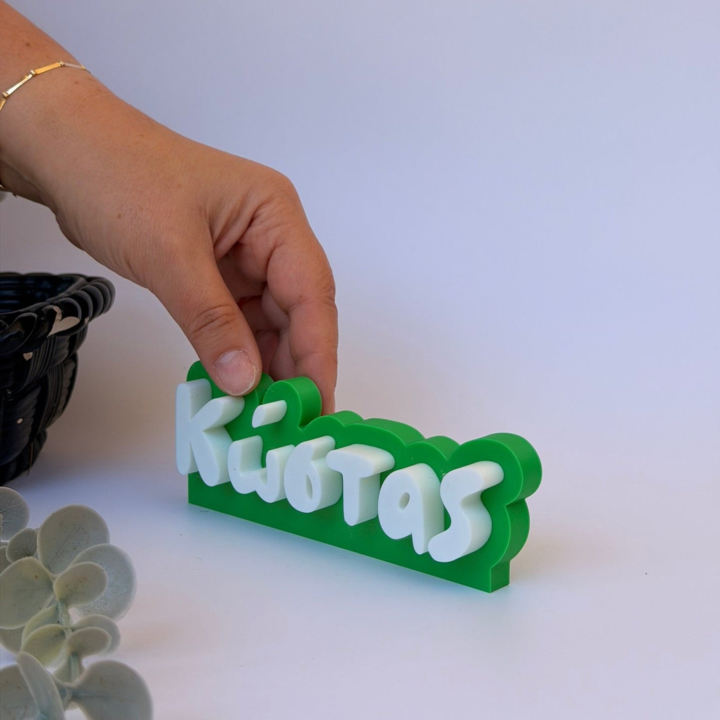 3D Printed Custom Επιγραφή Ονόματος LePeticCochon Font 15 εκ.