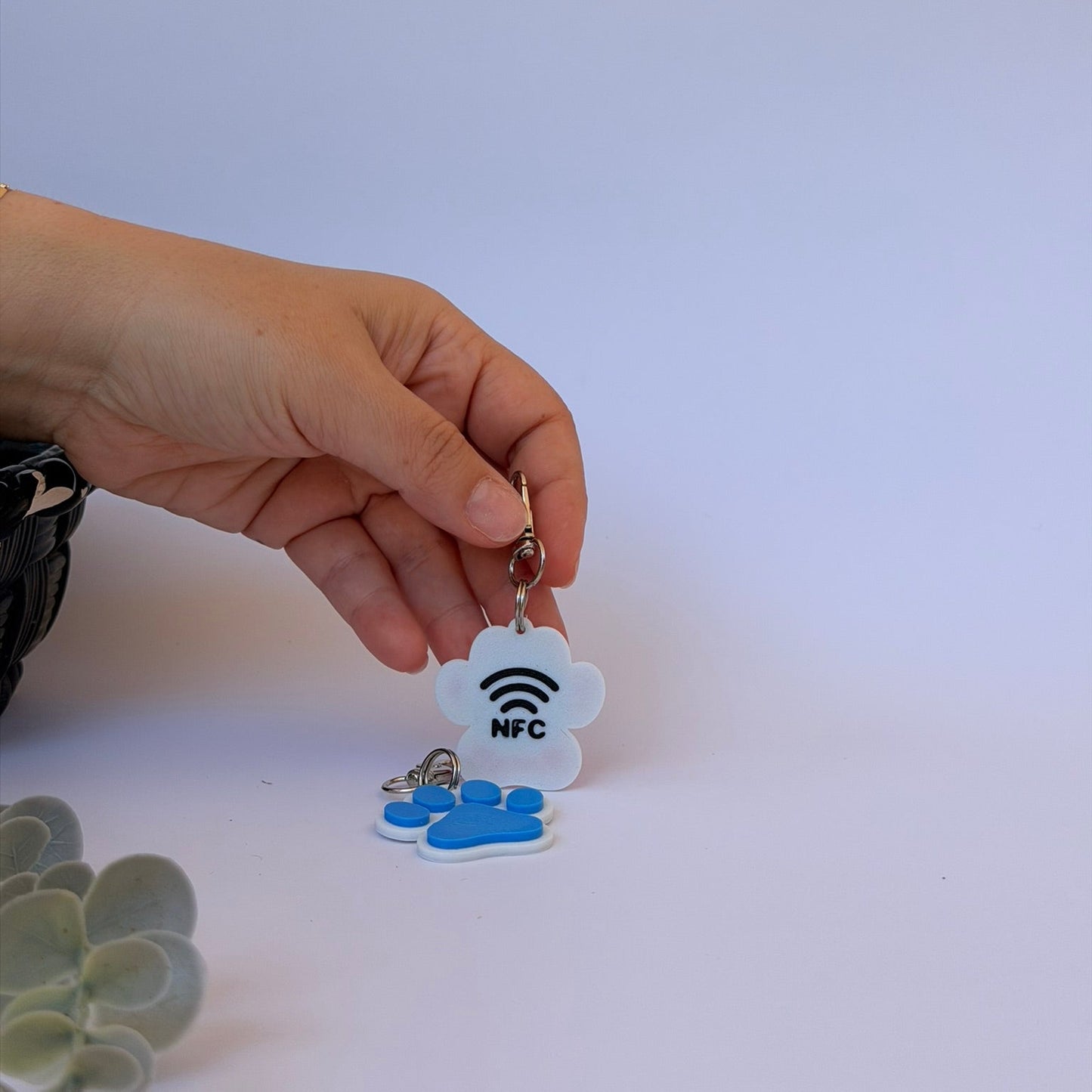 Έξυπνη Ταυτότητα Σκύλου ή Γάτας "Pet-Safe" – NFC Μπρελόκ σε Σχήμα Πατούσας