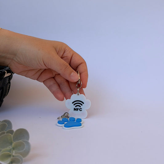 Έξυπνη Ταυτότητα Σκύλου ή Γάτας "Pet-Safe" – NFC Μπρελόκ σε Σχήμα Πατούσας