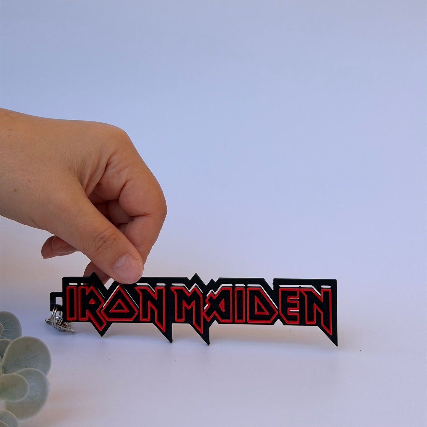 3D Printed Μπρελόκ Iron Maiden – Up the Irons για την τσάντα σου!