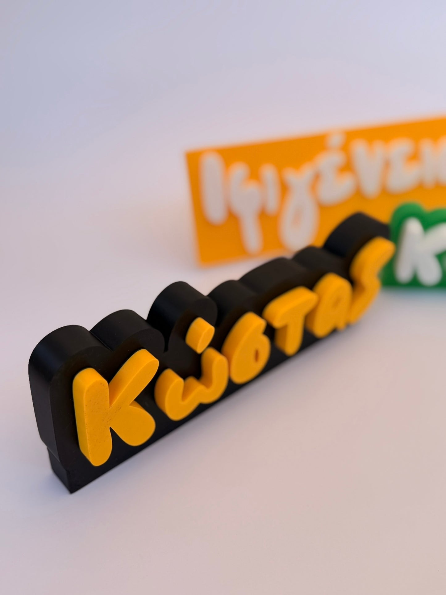 3D Printed Custom Επιγραφή Ονόματος LePeticCochon Font 15 εκ.