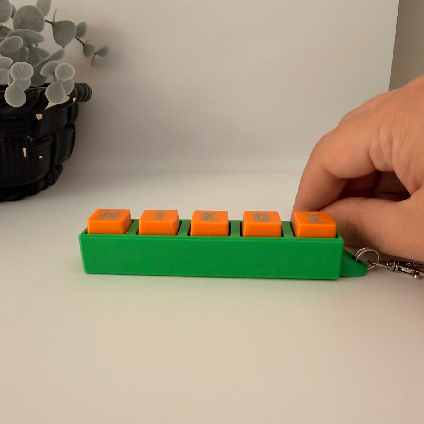 3D Μπρελόκ Fidget Clicker Μηχανικά Πλήκτρα με το δικό σου Όνομα