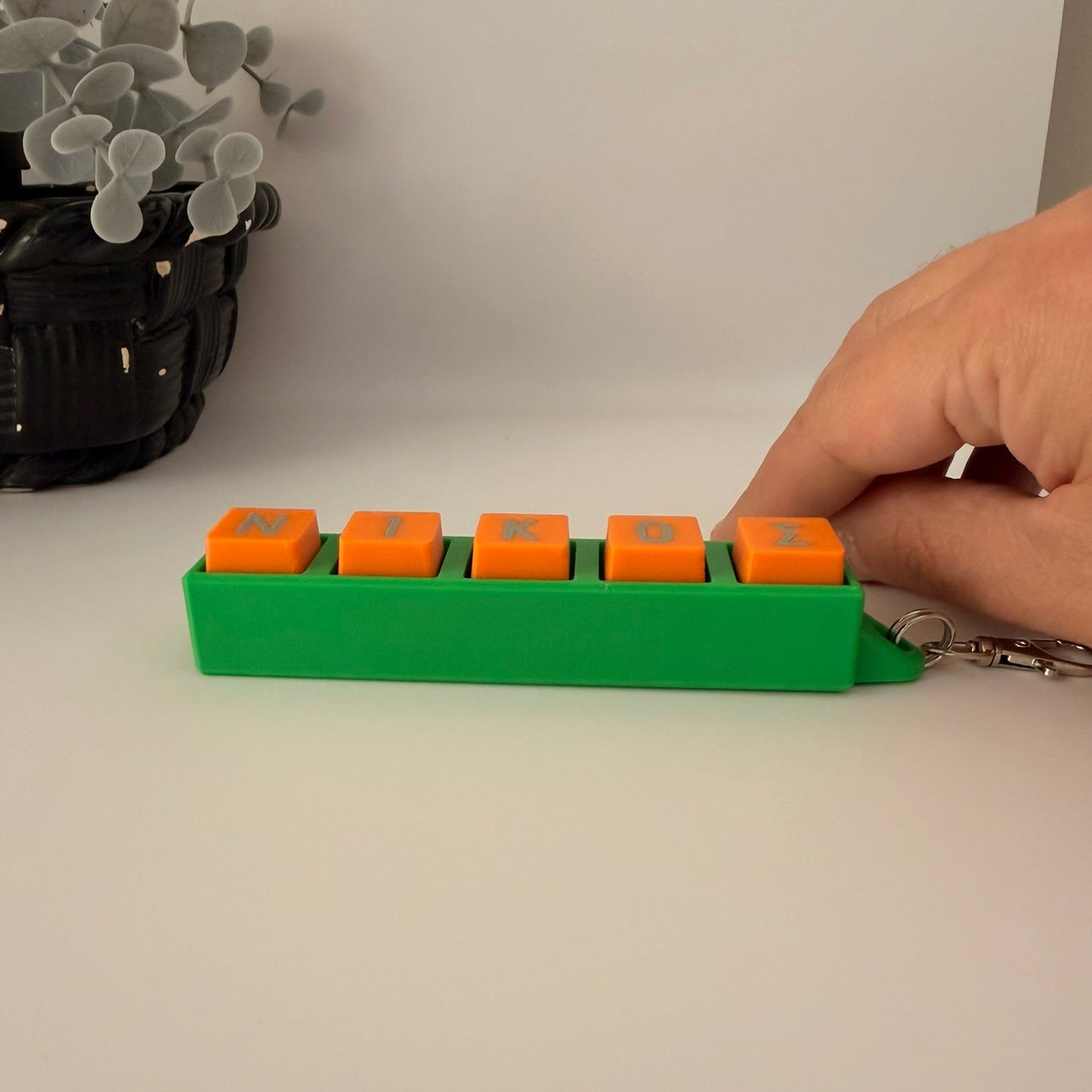3D Μπρελόκ Fidget Clicker Μηχανικά Πλήκτρα με το δικό σου Όνομα