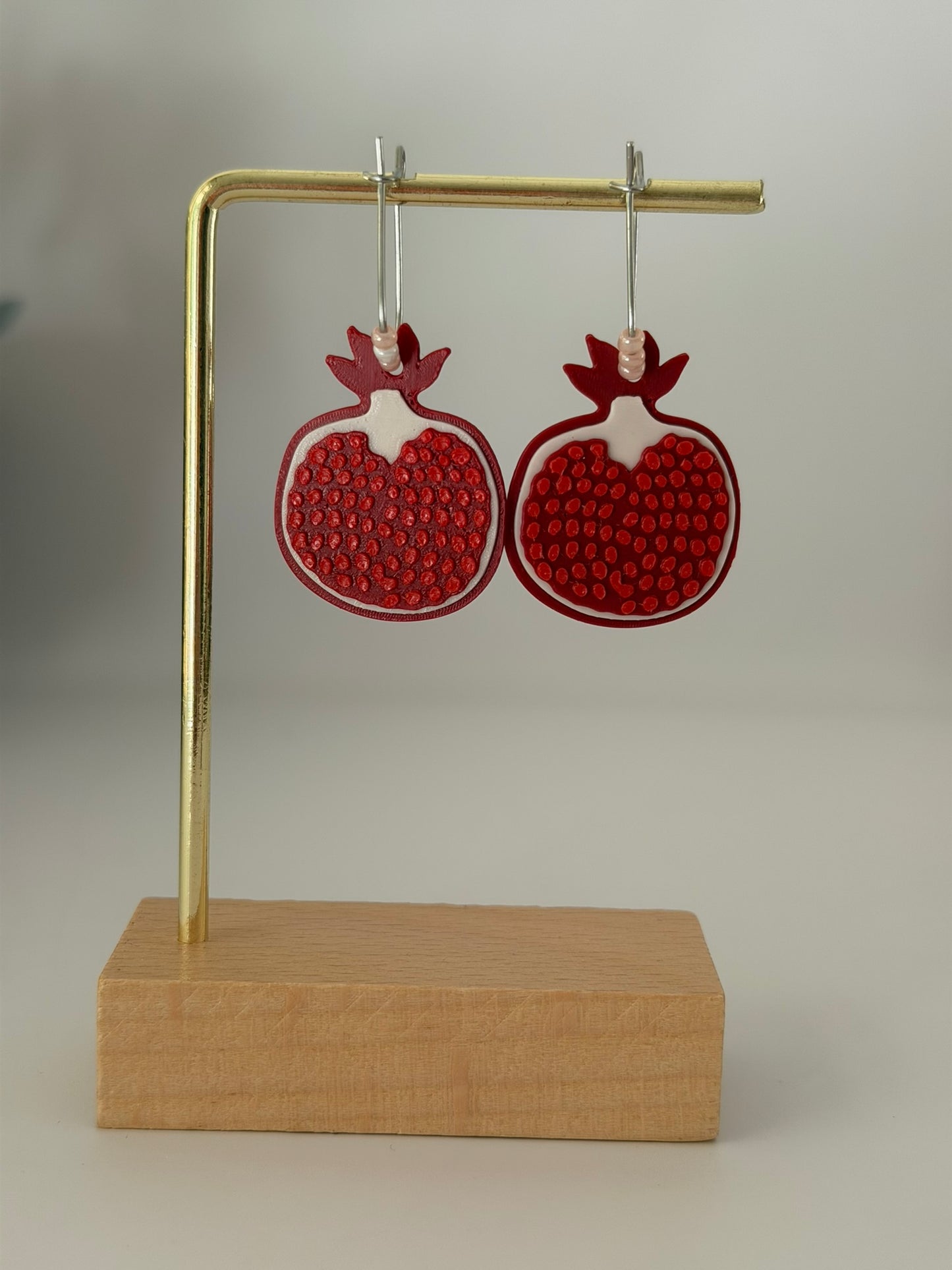 3D Printed Σκουλαρίκια  Ρόδι"