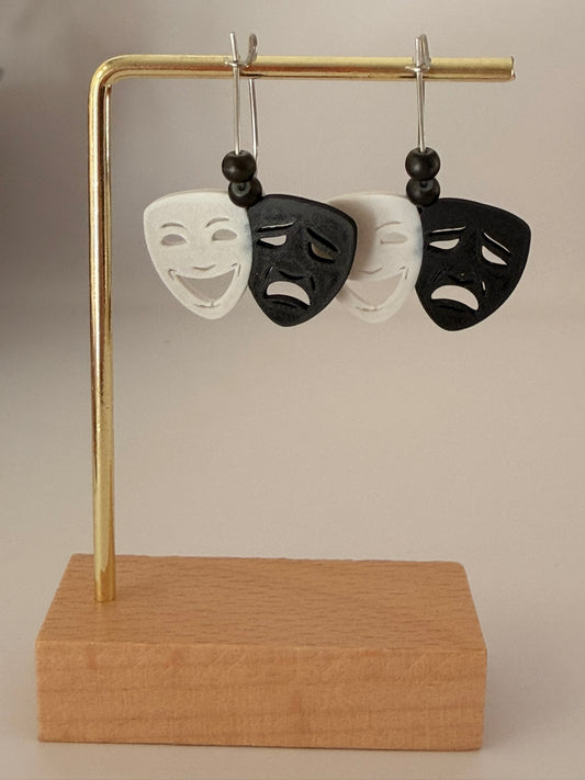3D Printed Σκουλαρίκια "Μάσκες Θεάτρου"