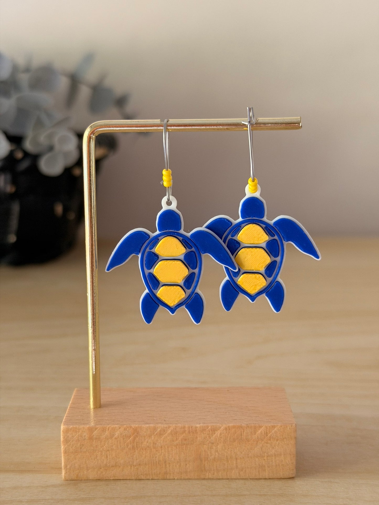 3D Printed Σκουλαρίκια "Θαλάσσια Χελώνα"