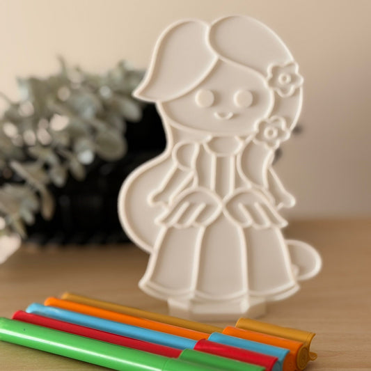 3D Printed Πάνελ για zωγραφική με stand- Ραπουνζελ