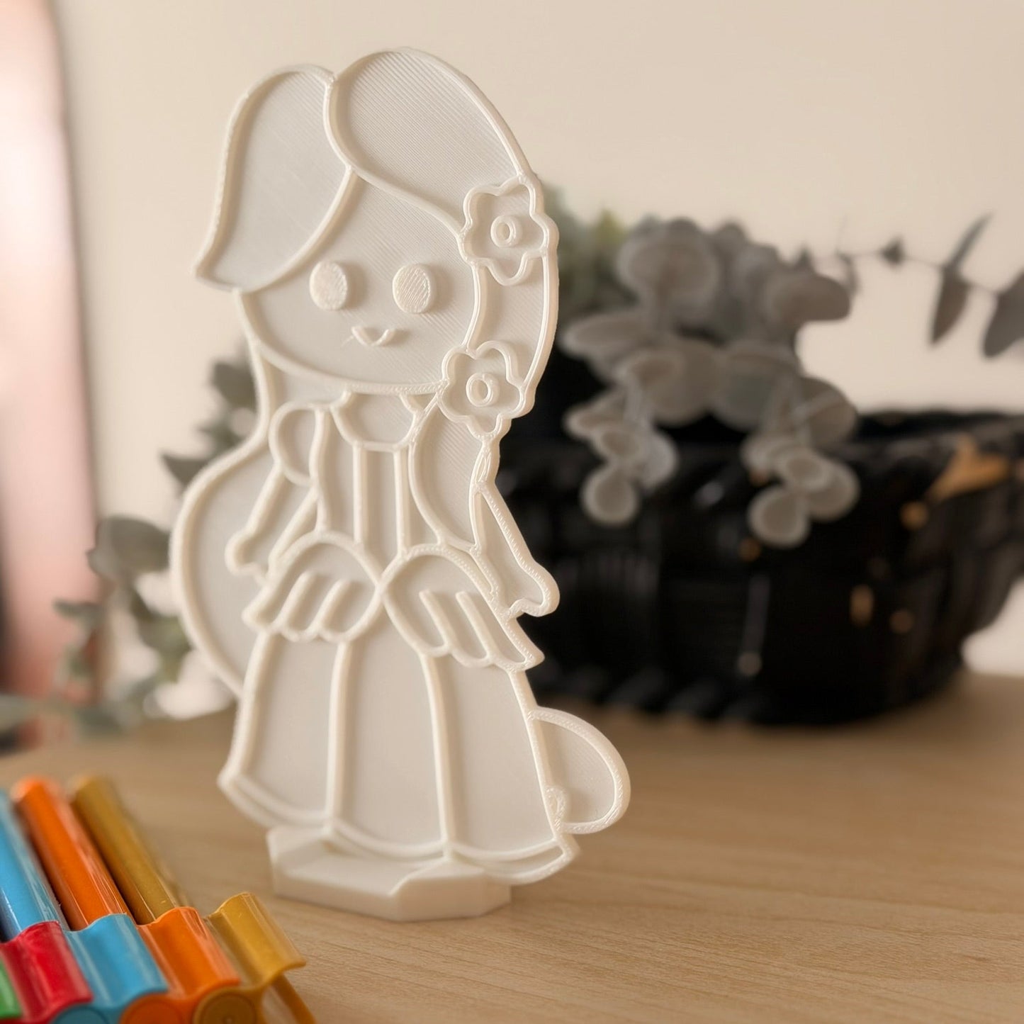3D Printed Πάνελ για zωγραφική με stand- Ραπουνζελ
