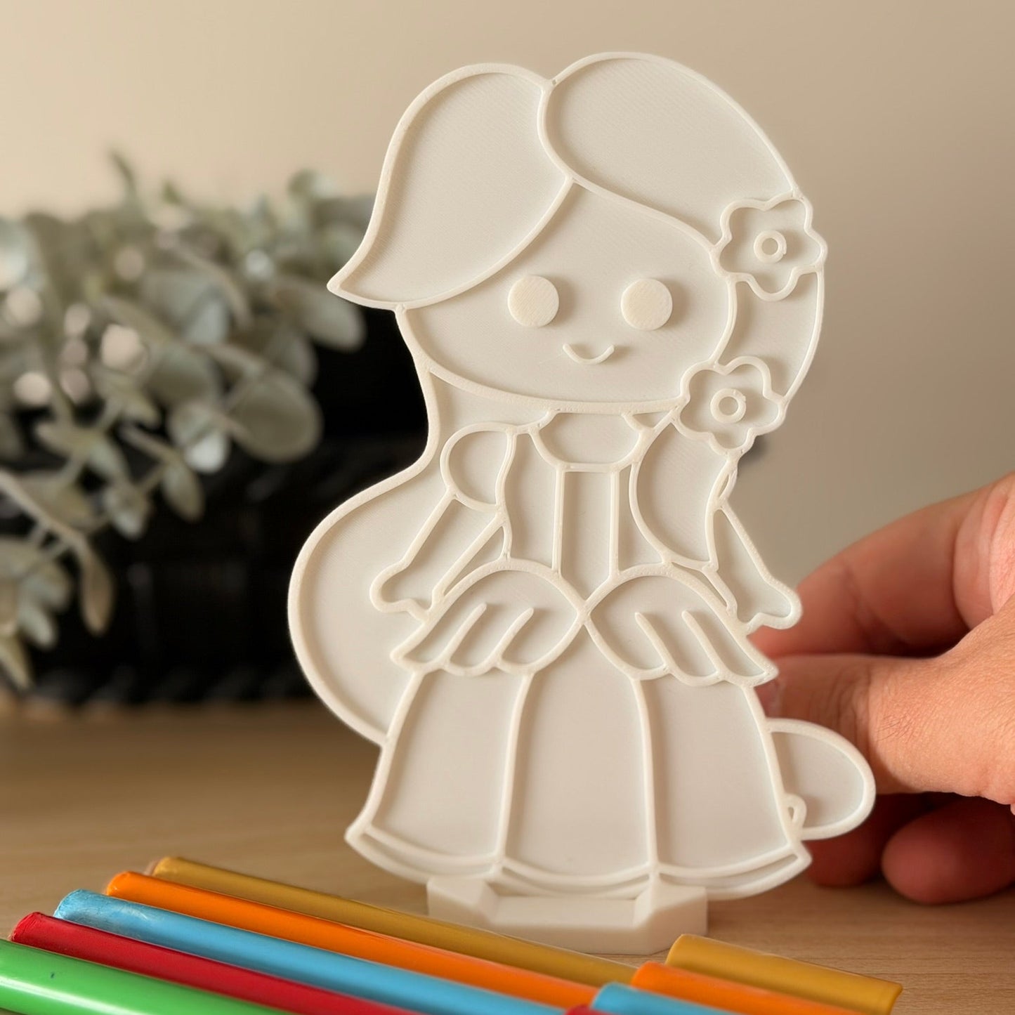 3D Printed Πάνελ για zωγραφική με stand- Ραπουνζελ