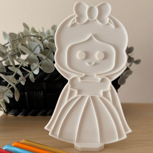 3D Printed Πάνελ για zωγραφική με stand- Χιονάτη