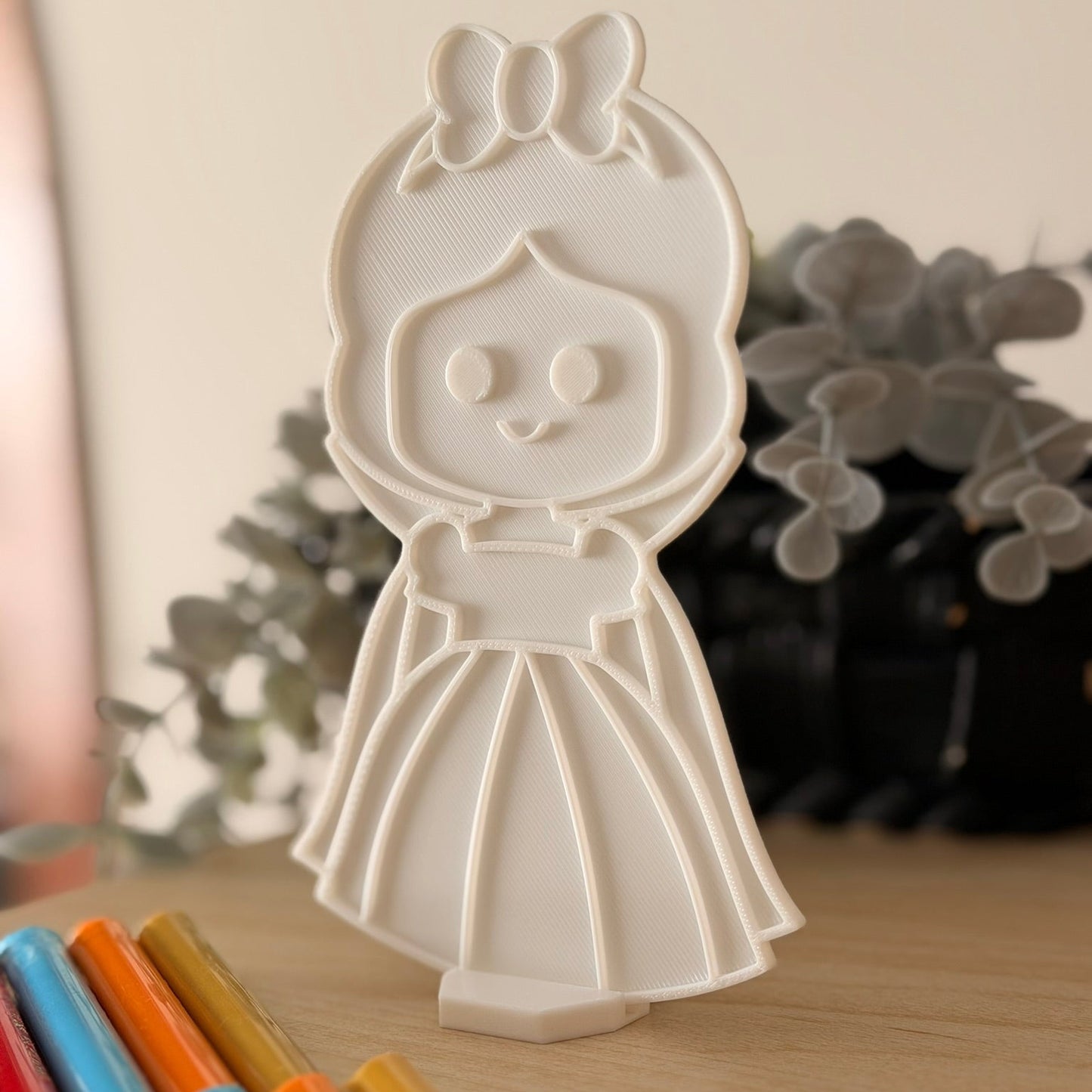 3D Printed Πάνελ για zωγραφική με stand- Χιονάτη