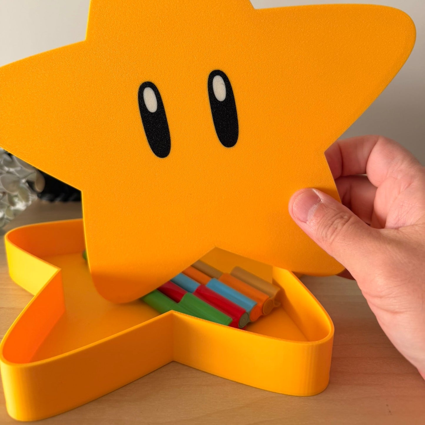 3D Printed Super Mario Star Stand & Κουτί Αποθήκευσης