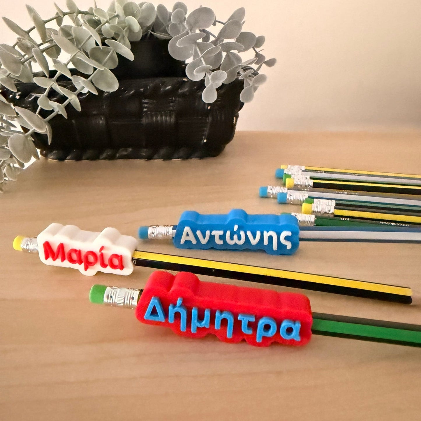 Προσωποποιημένο 3D Printed Διακοσμητικό Μολυβιού με Όνομα | 3D Printed Pencil Topper