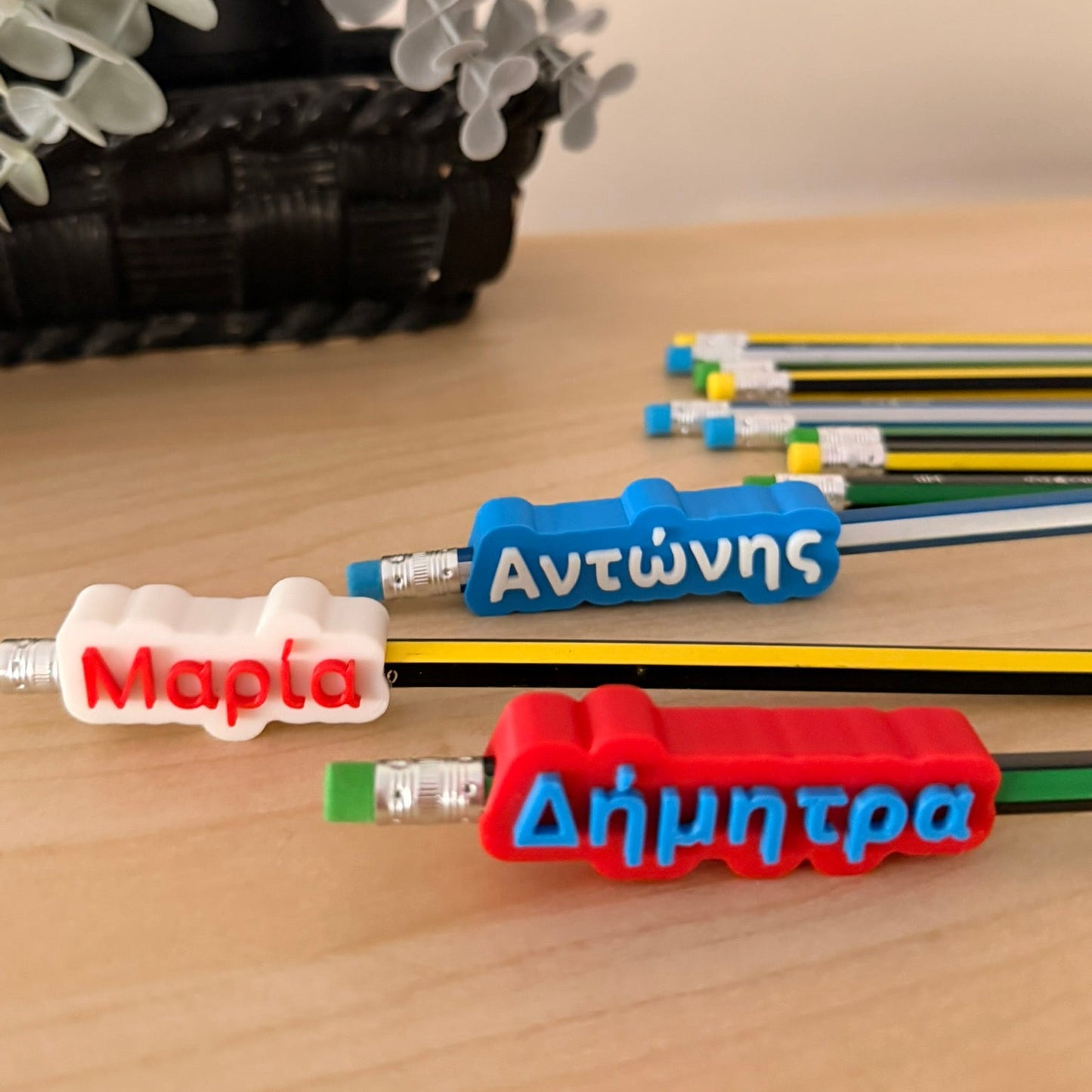 Προσωποποιημένο 3D Printed Διακοσμητικό Μολυβιού με Όνομα | 3D Printed Pencil Topper
