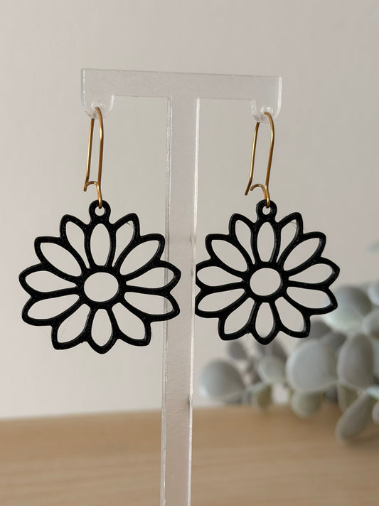 3D Printed Σκουλαρίκια Mandala – Classic Dahlia