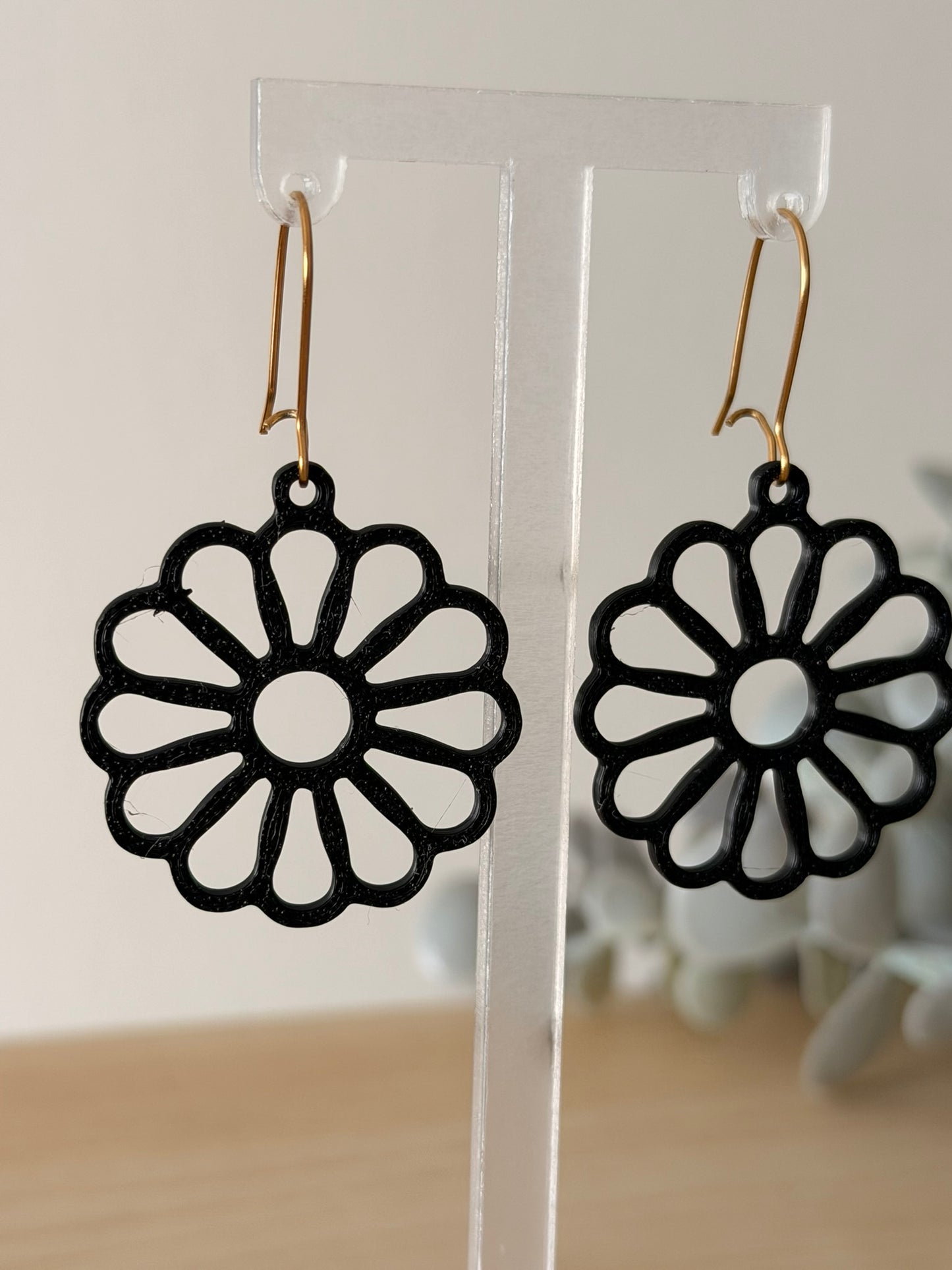 3D Printed Σκουλαρίκια Mandala – Daisy Petals