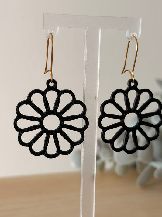 3D Printed Σκουλαρίκια Mandala – Daisy Petals